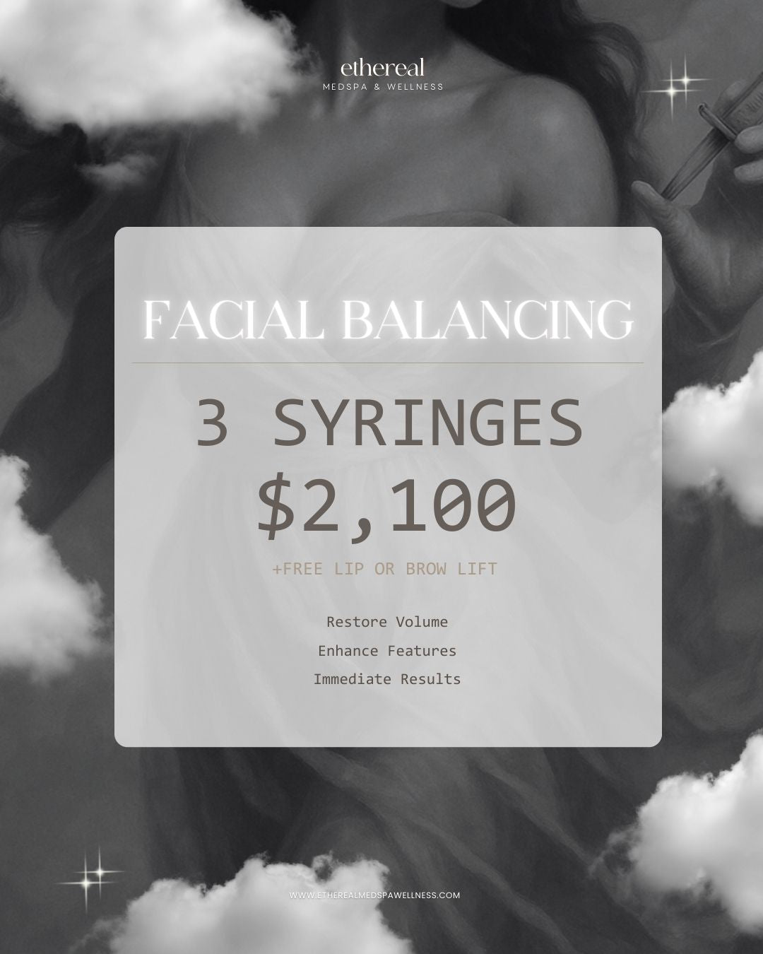Facial Balancing: Restylane/Juvederm Filler (3 Syringes + Free Lip or Brow Lift)