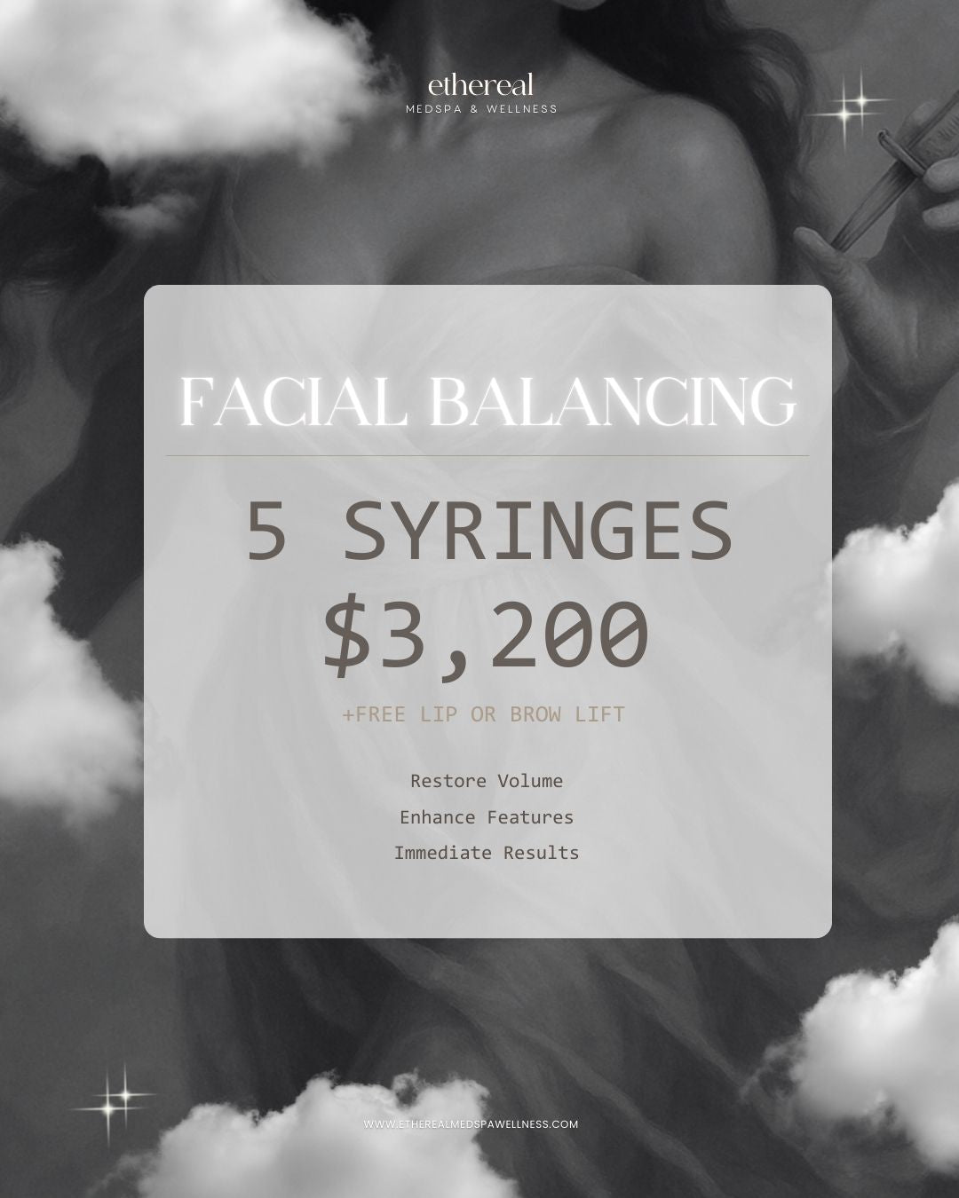 Facial Balancing: Restylane/Juvederm Filler (5 Syringes + Free Lip or Brow Lift)
